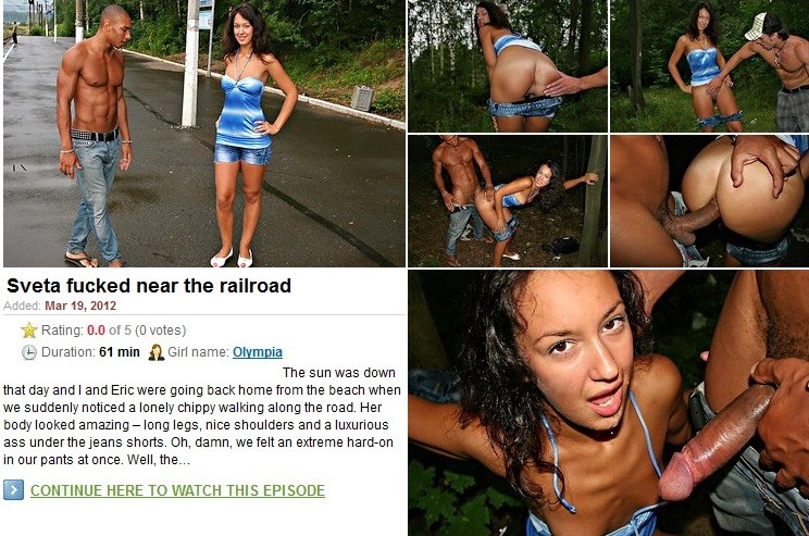 Sveta fucked near the railroad